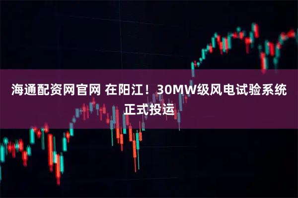 海通配資網官網 在陽江!30MW級風電試驗系統正式投運