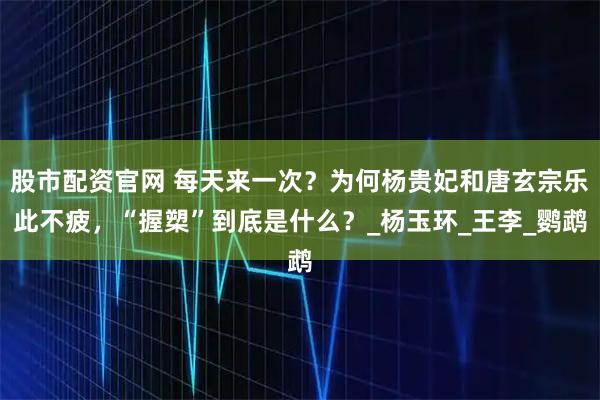 股市配資官網 每天來一次？為何楊貴妃和唐玄宗樂此不疲，“握槊”到底是什么？_楊玉環_王李_鸚鵡